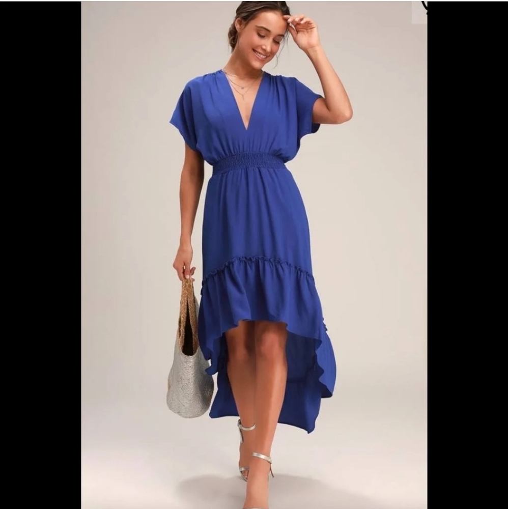 Lulus Medium Royal Blue High Low Dress